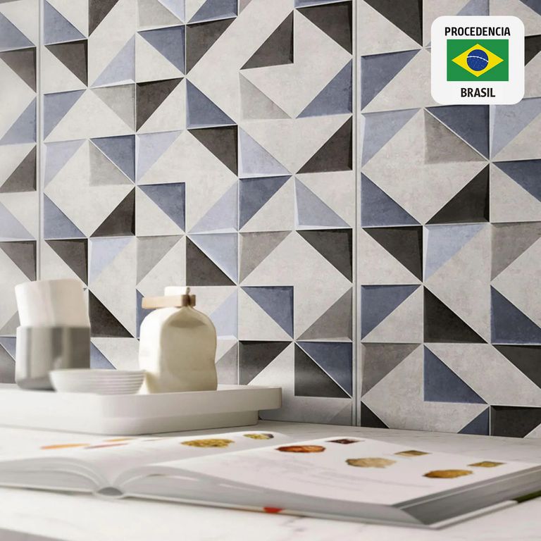 Gres Porcelanico Gris Decorado 62.8x119.7cm 2.25m2 Prisma