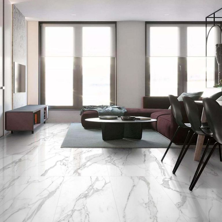 Porcelanato Blanco Marmol 60x120cm 1.44m2 Statuario