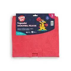SUPERBAG - Trapeador De Microfibra Peluche X3 Unid