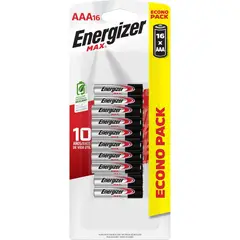 ENERGIZER - Pack de 16 pilas alcalinas AAA Max 1.5V