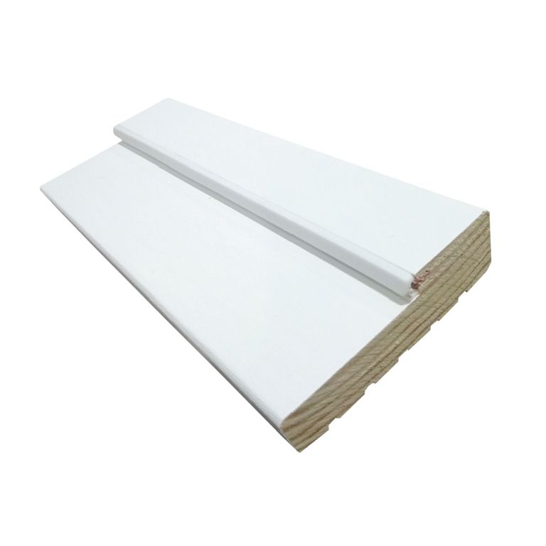 Marco Aspen Pino Finger Clear Pet Text. Blanco Recto 32X90X2120Mm (Vano 100) C/Rebajo 49 C/Burlete Simple