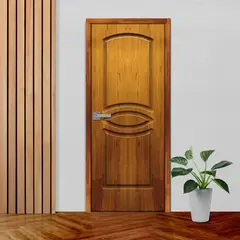 ARES - Puerta de madera Principal Cristina Solida Alistonada Pino 40X850X2070Mm Embolsado