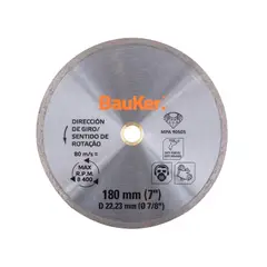 BAUKER - Disco Diamantado para cerámica para cerámica 7"