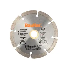 BAUKER - Disco Diamantado Segmentado para cerámica 4 1/2"