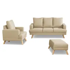 CASA BELLA - Juego de Sala 3-1 + Banqueta Verona