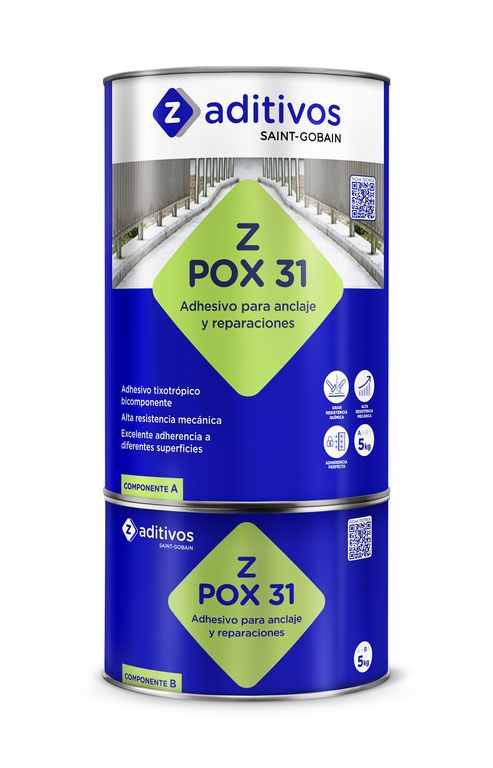 Adhesivo para Anclaje y Reparaciones Z Pox 31 x 5 kg