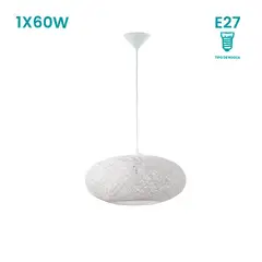 EGLO - Lámpara Colgante Campilo 1L E27