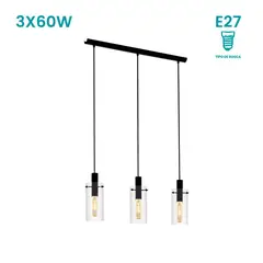 EGLO - Lámpara Colgante Montefino 3L E27