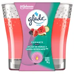 GLADE - Ambientador En Pote Radiante Splash De Moras Y Sandía Refrescante 96Gr