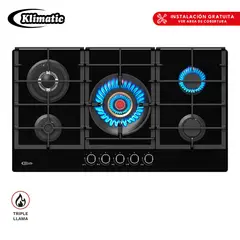 KLIMATIC - Cocina Empotrable a Gas 5 Hornillas VULCANO