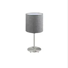 EGLO - Lámpara de Sobremesa Pasteri 1L E27 Gris/plata