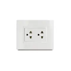 VETO - Tomacorriente Doble Universal Plura Blanco