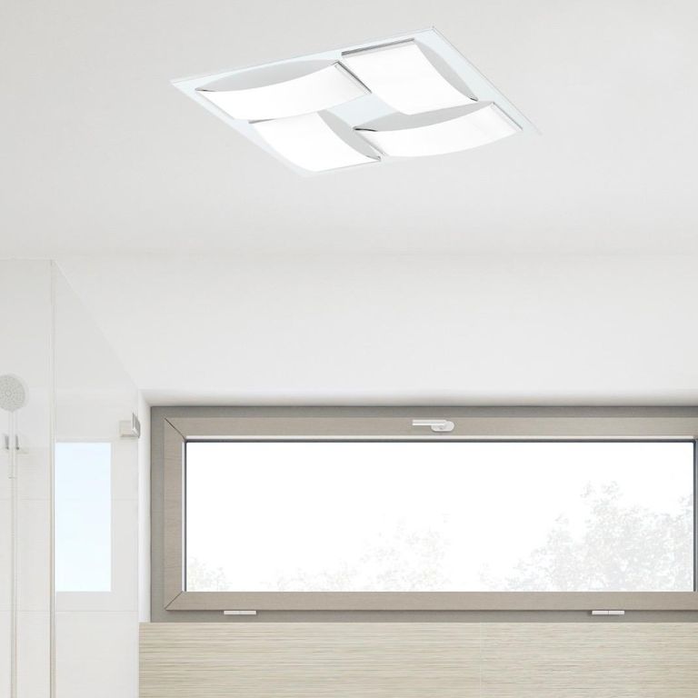 Lámpara de Pared LED Wasao 1 Gris/Plata