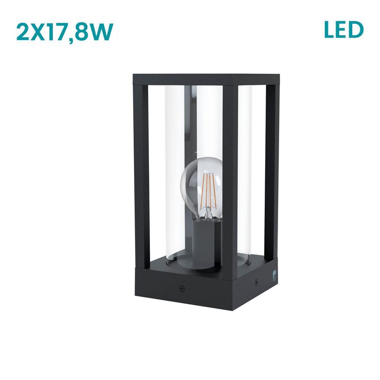 Lámpara de Pase Cascinetta 1L E27 Negro