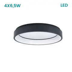 EGLO - Lámpara de Techo LED Marguera-Z Negro