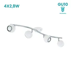 EGLO - Lámpara de Pared Bimeda 4L GU10 Blanco