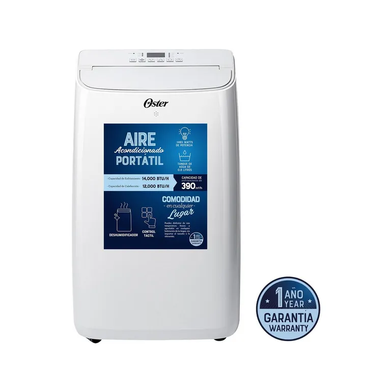 Aire Acondicionado SMART OS-PACPOR1412FWE Frio/Calor/Deshumedecedor 14,000/12,000 BTU/H