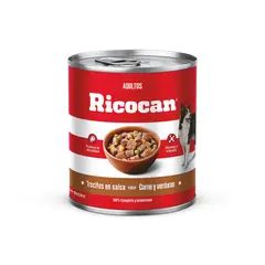 RICOCAN - Alimento para Perros Adultos Trocitos Sabor Carne y Verduras