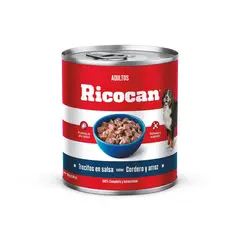 RICOCAN - Alimento para Perros Adultos Trocitos Sabor Cordero y Arroz