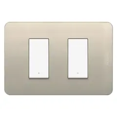 BTICINO - Interruptor Doble 3 Vias Matix GO Perla