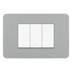 BTICINO - Interruptor Triple Matix GO Gris