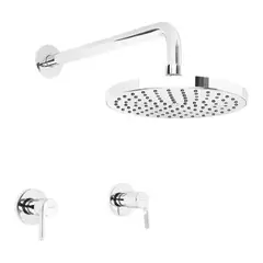 TREBOL - Ducha Mezcladora Monomando Camelia Acero