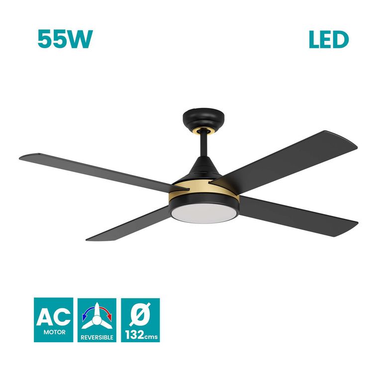 Ventilador de Techo Trinidad Negro
