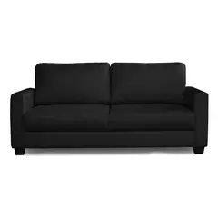 CASA BELLA - Sofá 3 Cuerpos Milan Negro
