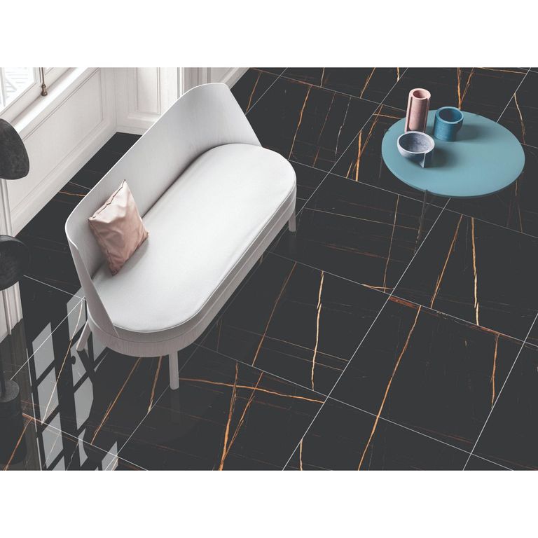 Porcelanato Nairobi Negro Pulido 60x120cm 1.44m2