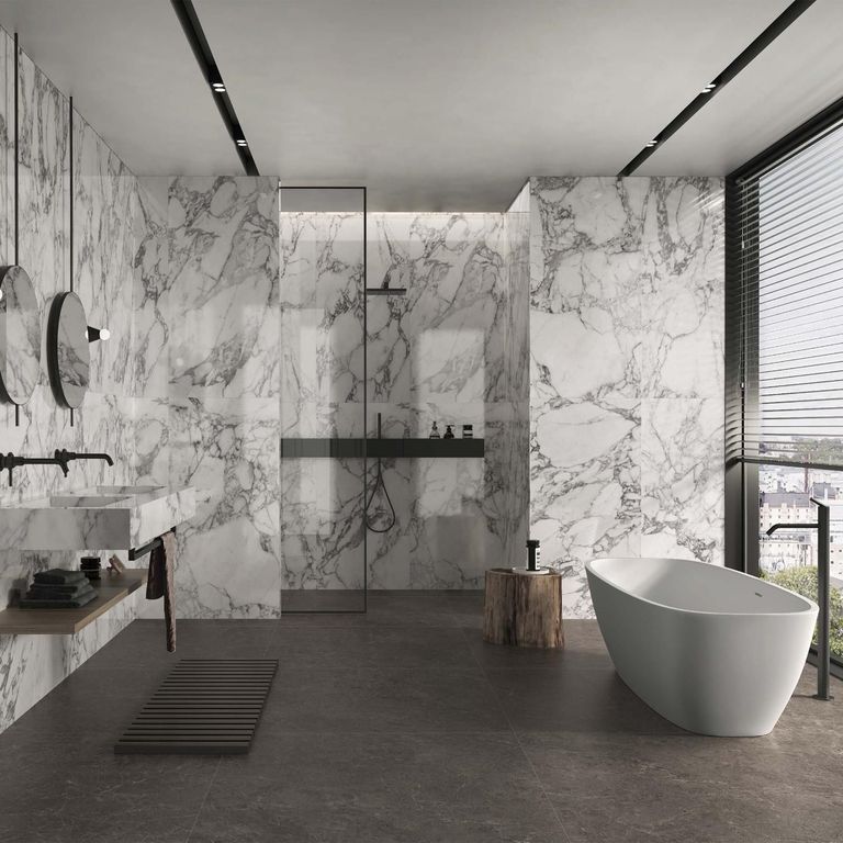 Porcelanato Blanco Marmol 60x120cm 1.44m2 Nassos