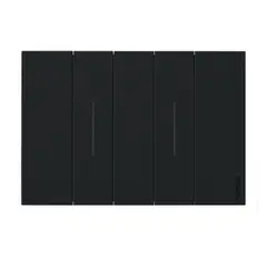 BTICINO - Interruptor Unipolar Doble 10AX Living Now Negro