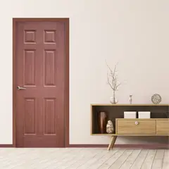 DIMFER - Puerta Interior HDF Enchape con Travesaño Premium Kala EC32STD 40x900x2070