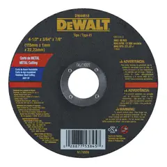DEWALT - Disco de Corte Abrasivo 4-1/2x3/64