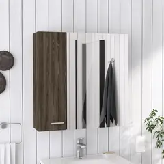TUHOME - Botiquín Barcelona con Espejo Coñac