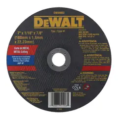 DEWALT - Caja de 25 Discos de Corte IN 7x1/16
