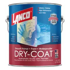 LANCO - Esmalte impermeabilizante Dry Coat Blanco 1 gl