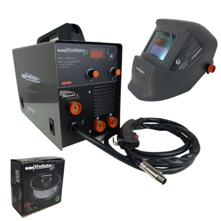 Soldadora Inverter 220V - 200A Máscara