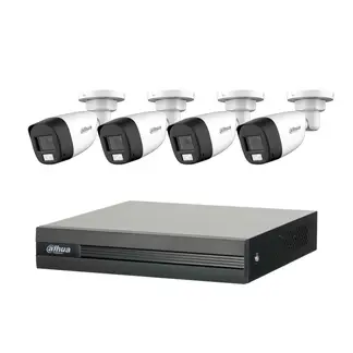 DAHUA - Kit 4 Cámaras de Seguridad Full Color 2mp