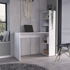 TUHOME - Escritorio con Estante Z Duna/Blanco