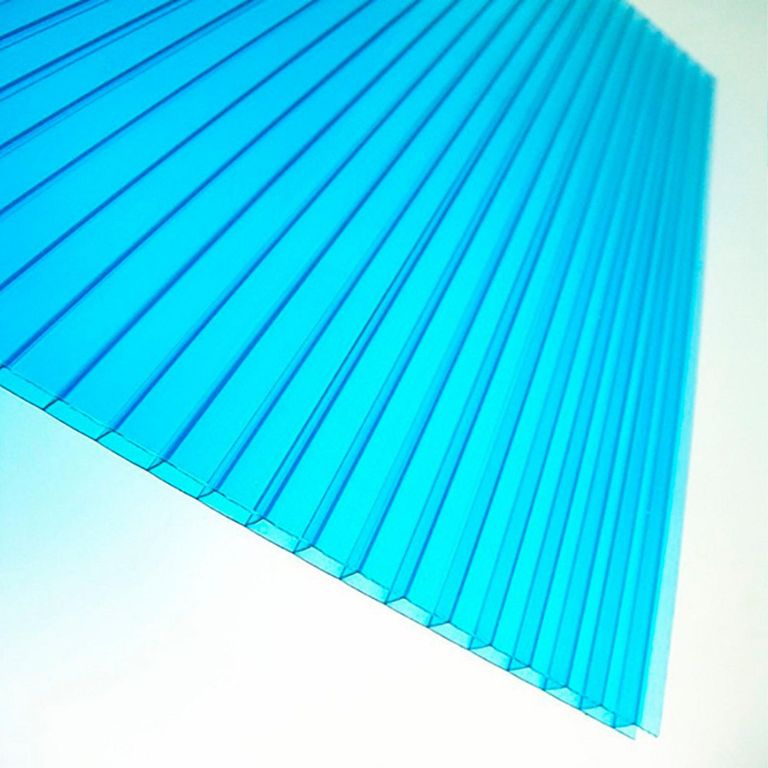 Techo de Policarbonato Alveolar Turquesa 2.10m x 11.6m x 6mm Polygal