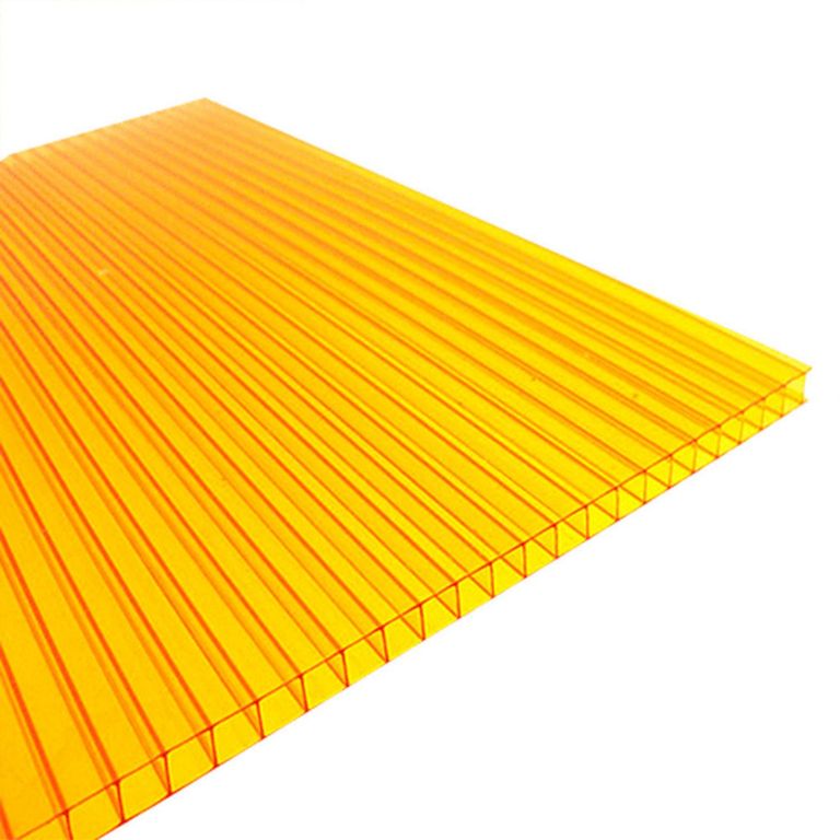 Techo de Policarbonato Alveolar Amarillo 1.05m x 2.90m x 6mm Polygal