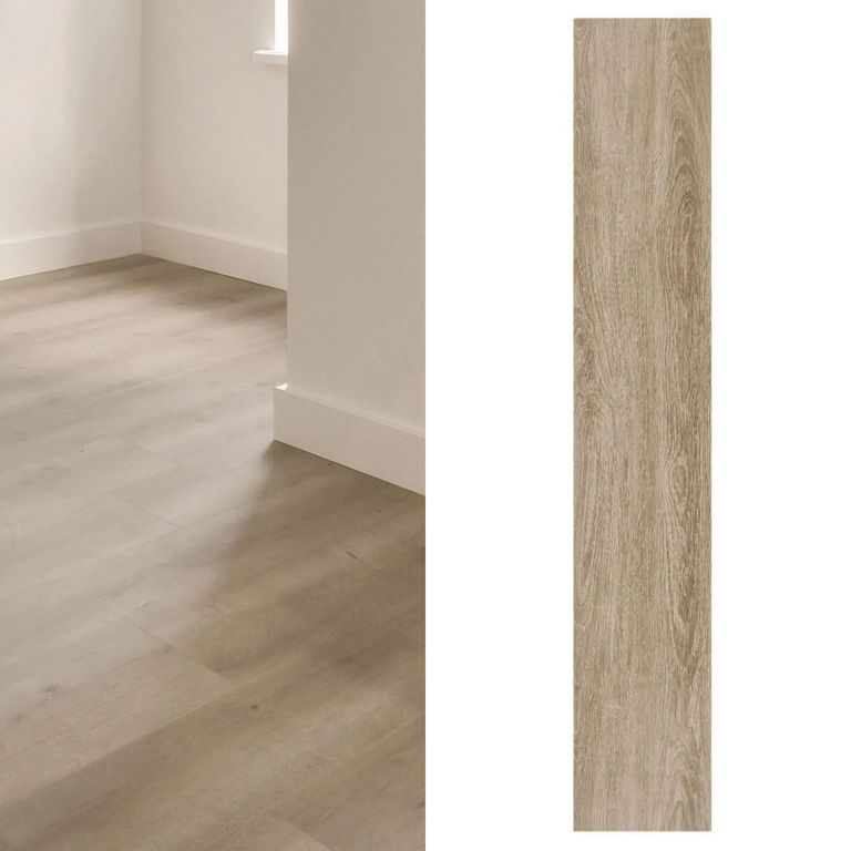 Piso SPC Marrón Arena 18x122cm 5.5mm - Venta por caja