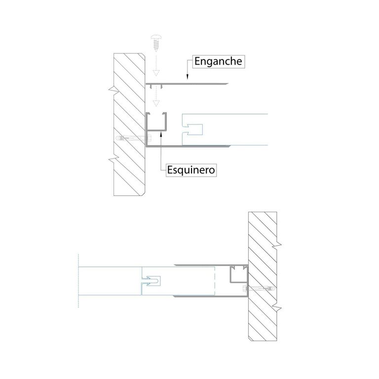 Sistema Polywall: Perfil De Enganche 30Mm X 6.00 M Para Fachada De Policarbonato