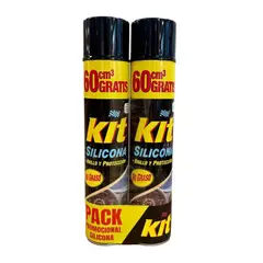 KIT - Silicona para Auto en Aerosol 2 X 420 ml