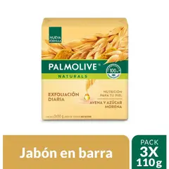 PALMOLIVE - Jabon Avena Y Azucar Pack X3 110G