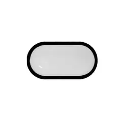 GZ LIGHTING - Aplique Tortuga LED 20W IP65 Negro Luz Fría