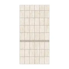 ETERNIT - Simplísima Placa Decorativa de Fibrocemento 2.40x1.20m Marmol Travertino Beige