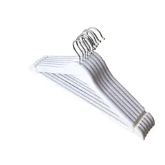 RAPALLO - Set 6 Colgadores de Ropa Baquelita Blanco