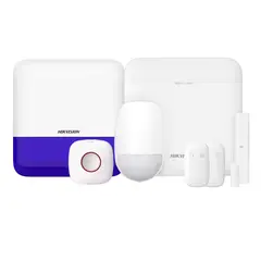 HIKVISION - Kit Alarma Inalámbrica DS-PWA48-KIT-WB Hasta 48 Zonas Alarma