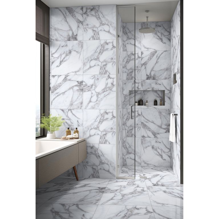 Ceramica Blanco Marmolizado Bianco Apuano 60x60cm 1.44m2